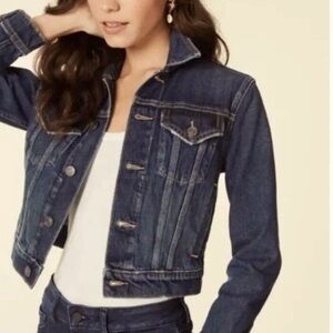 New Current/Elliott The Baby Trucker Denim one year worn rig